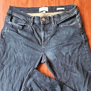 Frame Denim Dark Blue Skinny Jeans 33x30